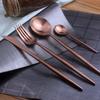 Stainless Steel Coffee Spoon Mini Round Polishing Espresso Spoon Antipasto Spoon for Coffee Dessert Cake (Rose Gold)