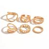 Ring set hot-selling jewelry exaggerated ring joint ring women's accessories high-end niche jewelry