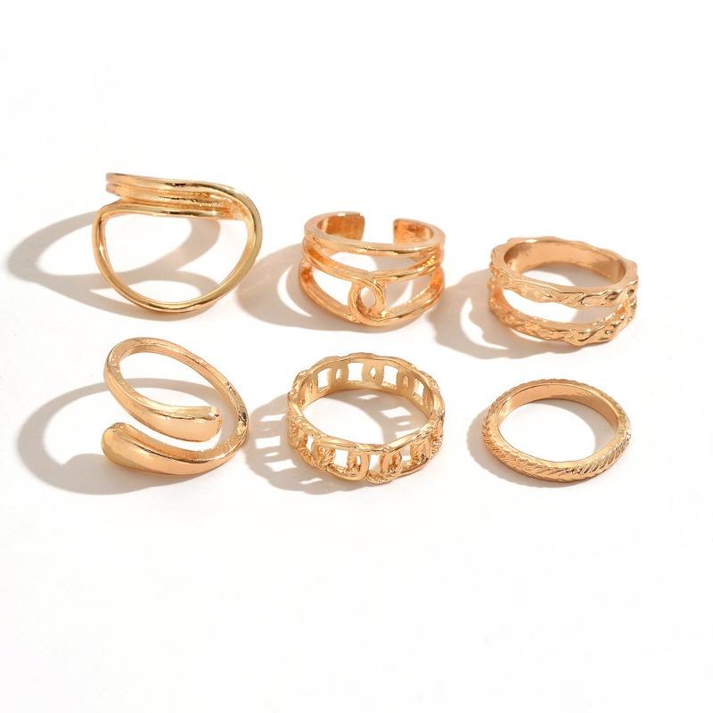 Ring Set Hot-selling Jewelry Exaggerated Ring Joint Ring Women's Accessories High-end Niche Jewelry