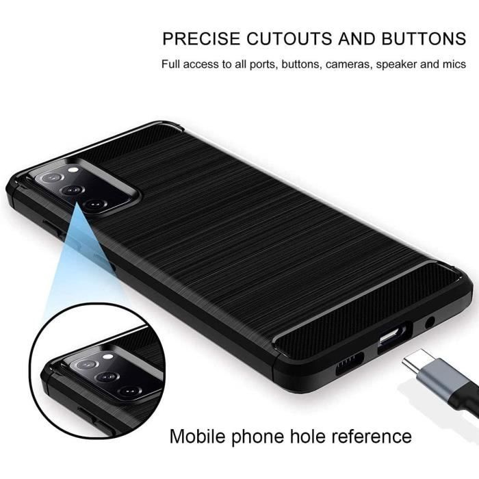 Coque pour Samsung A32 5G (6,4") Noir Motif Classic Traits Acier Protection Renforcée Design Tpu