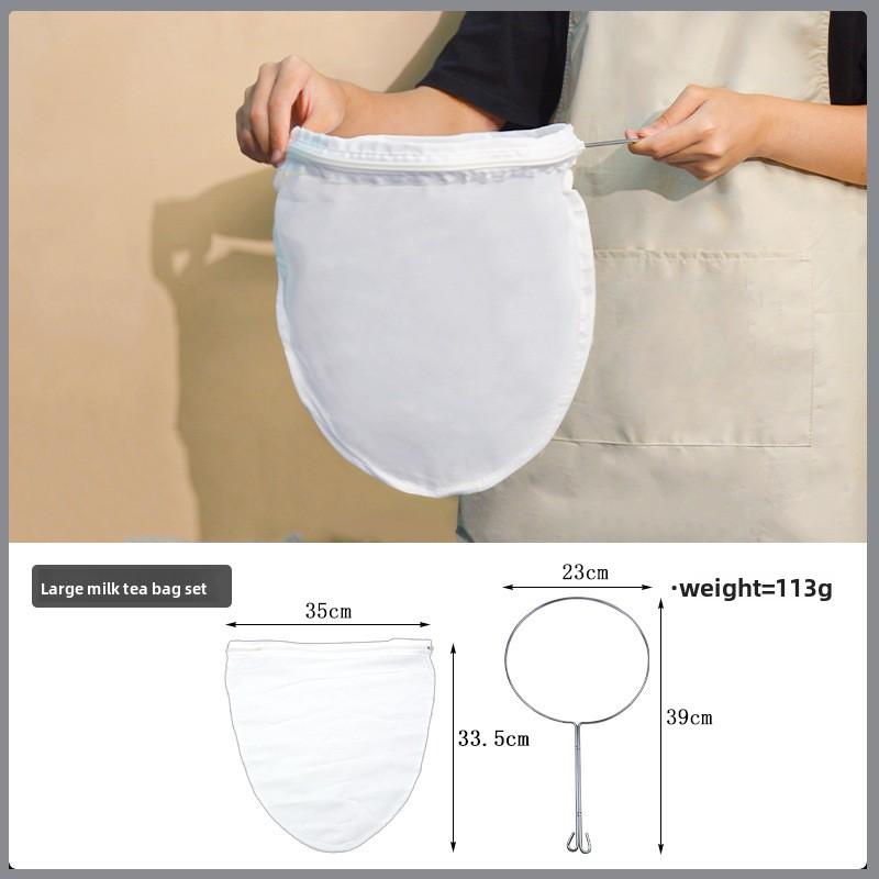 Milk Tea Filter Bag, Steel Ring, Pulled Tea Bag, Silk Stocking, Instant Tea Bag, Filter Screen, Tea Filter Bag