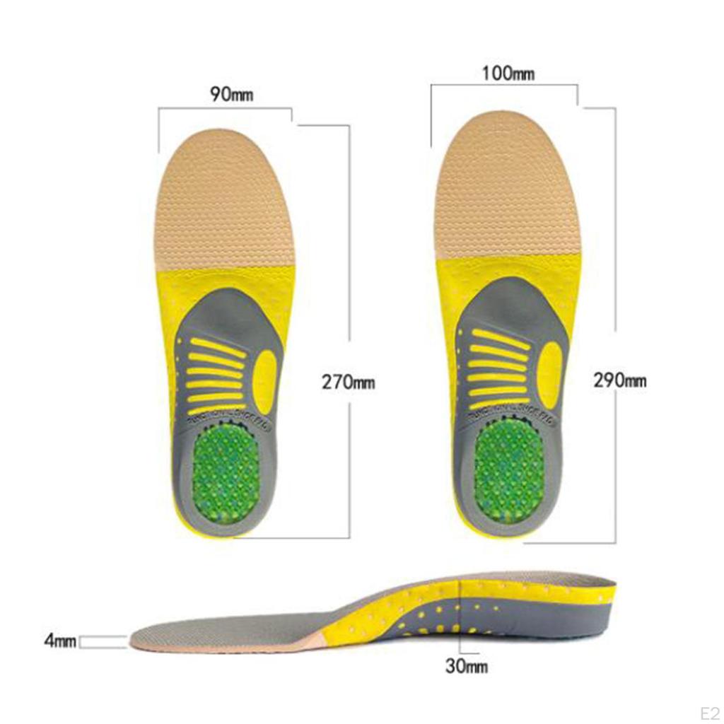 Pair Unisex Orthopedic Flat Foot shoe pad Orthotic Gel Insoles Arch Support