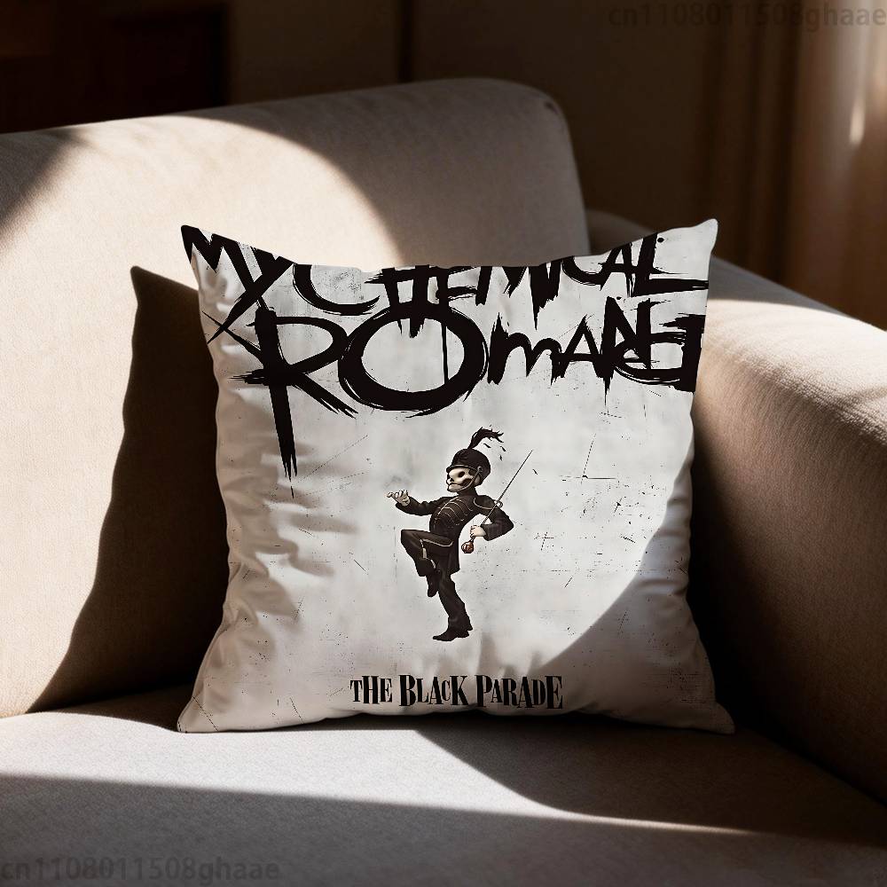My Chemical RRomance Pillowcase Casual Style Decoration Suitable for Home Decoration Excluding Pillow Core