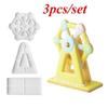 3Pcs/Set Creative Ferris Wheel Fondant Cookie Cutter Cake Mold Moulds Cake Decorating Tools