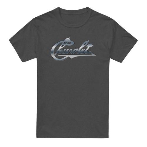 Chevrolet Unisex Adult Chevy Bowtie Chrome Vintage T-Shirt