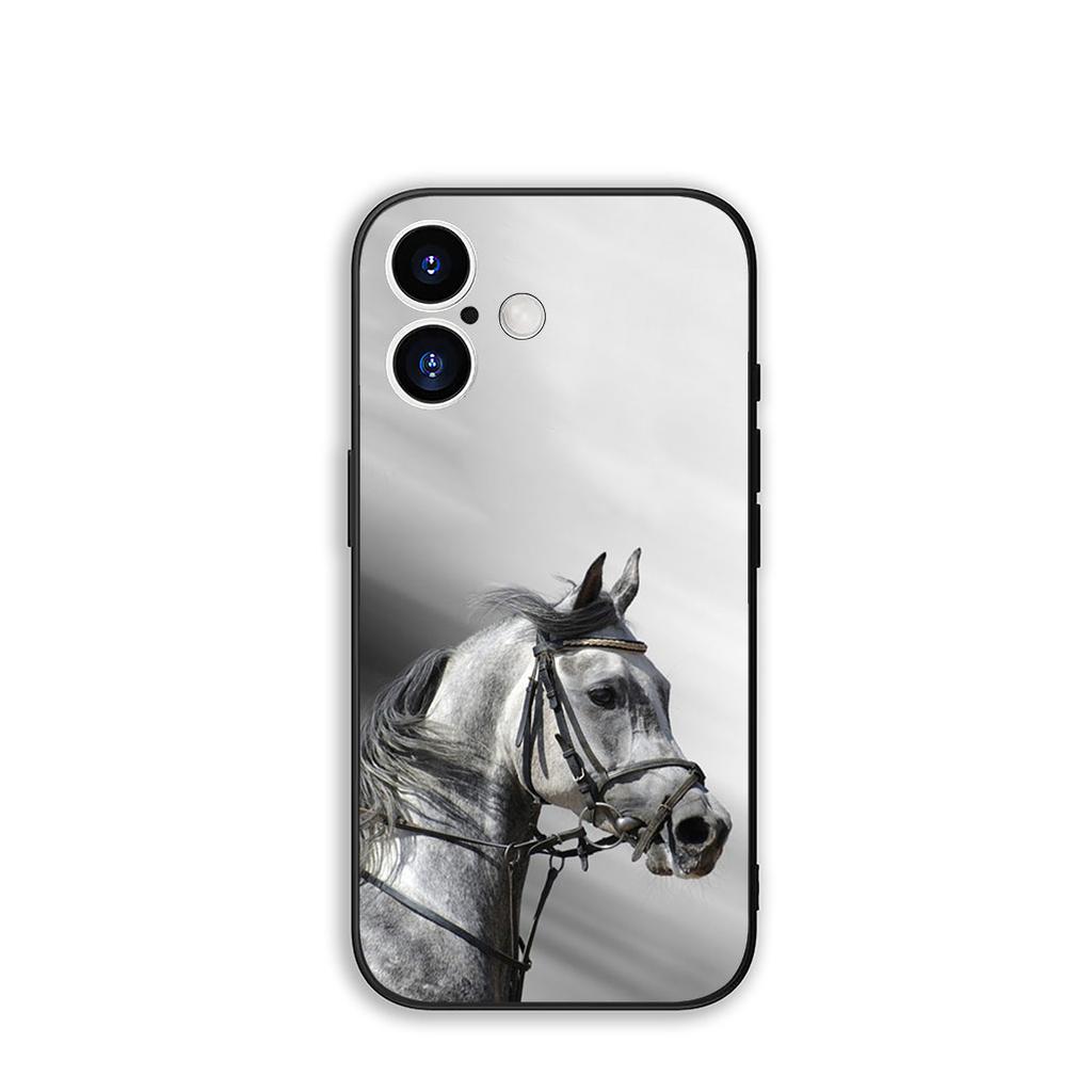 Cover Running Wild Horse Black for Motorola Moto G04 G13 G14 G22 G23 G20 G32 G34 G35 G64 G82 G84 G53 G60 G72 E14 E15 E13 Case