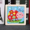 3-7 Year Olds' 9-Piece Wooden Animal Jigsaw Puzzle - Educational Cartoon Toy