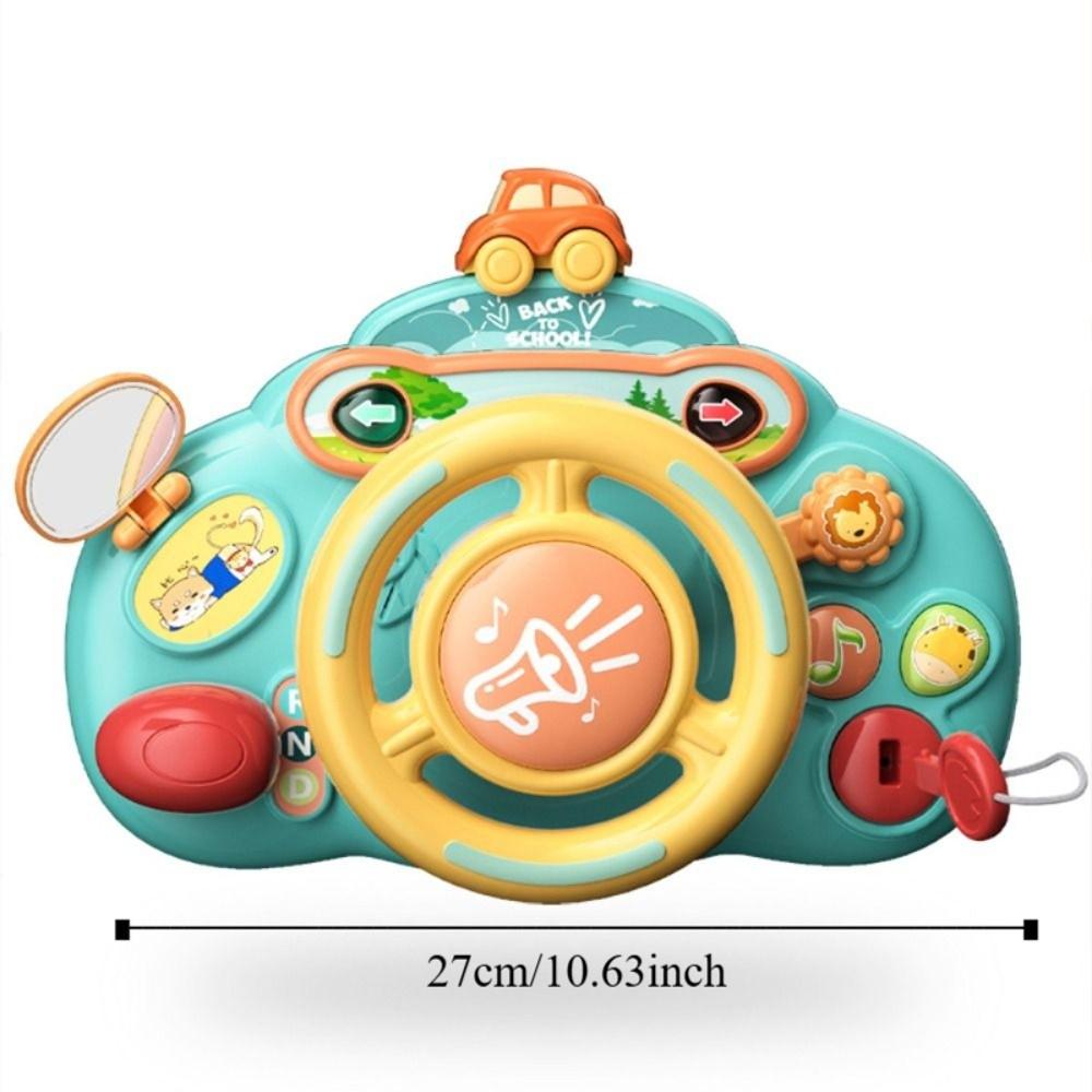 with Sound Light Baby Steering Wheel Toy Puzzle Stroller Driving Musical Toys  Boys Gift