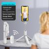 Q02S Bluetooth Selfie Stick with LED Light & Tripod for Live Broadcasts