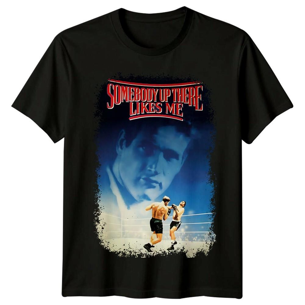 Кто-то наверху любит меня (1956 год) Футболка с постером фильма в стиле ретро 80-х S