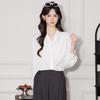 Women's V-Neck Wrinkle-Free Chiffon Blouse