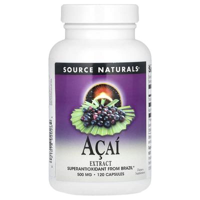 Acai Extract, 500Mg, 120 Capsules