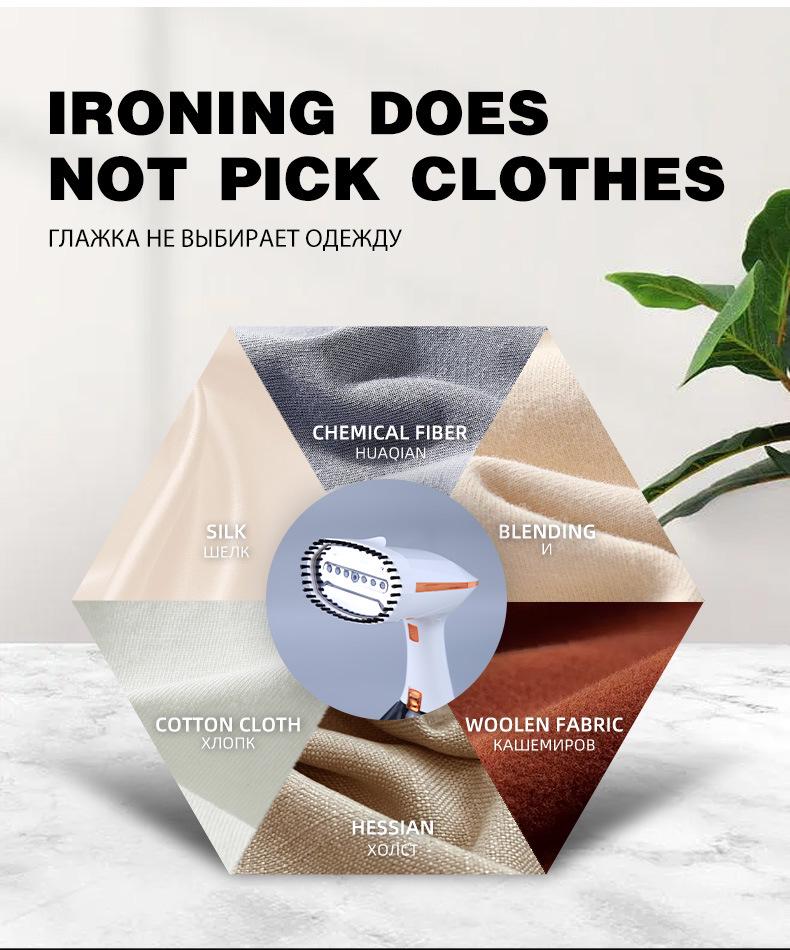 Handheld Garment Steamer with Color Screen & High-Power Iron