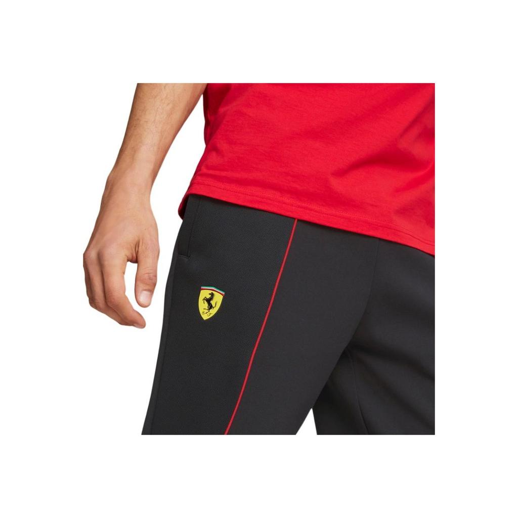 Puma Ferrari Race Sweatpants Cc Striped Joggers Men Bottoms Black 620943-01