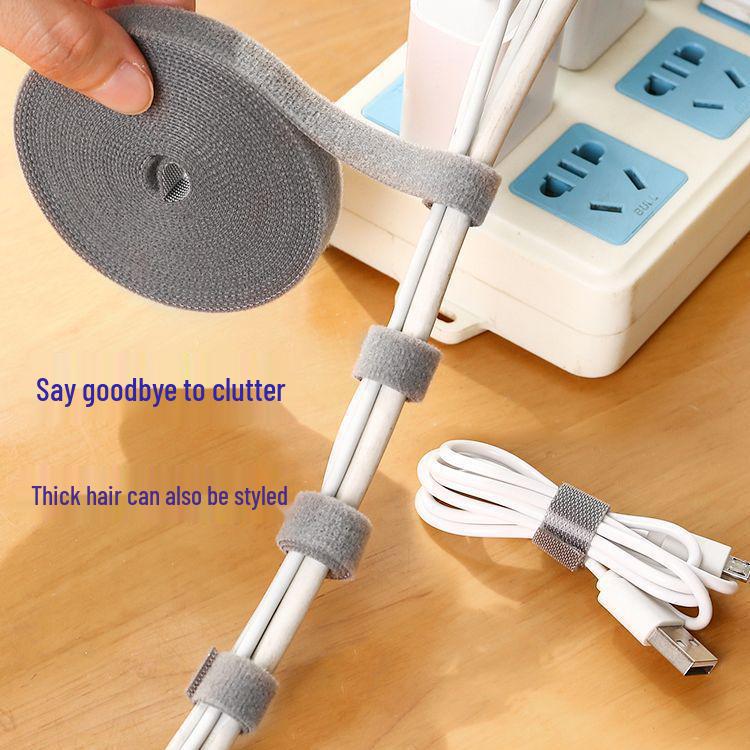 Data Cable Organizer and Desktop Wire Management Strap
