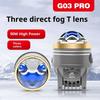 90W Fog Lamp Lens 3 Inch Car LED Fog Lamp Three-color Far and Near Light, Three Laser Waterproof High-power Double Light Lens