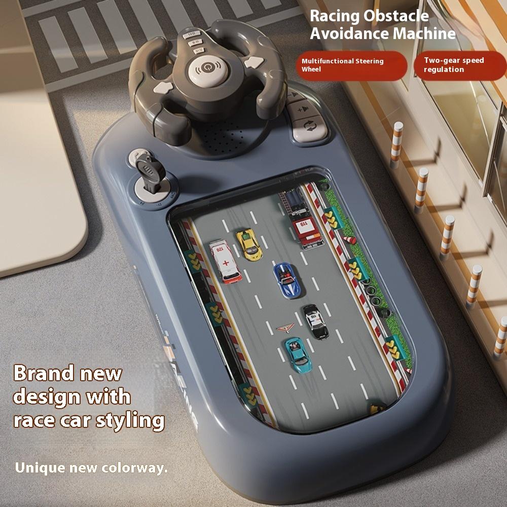 New Racing Adventure Children's Puzzle Board Game Simulation Driving Car Game Console Steering Wheel Toy