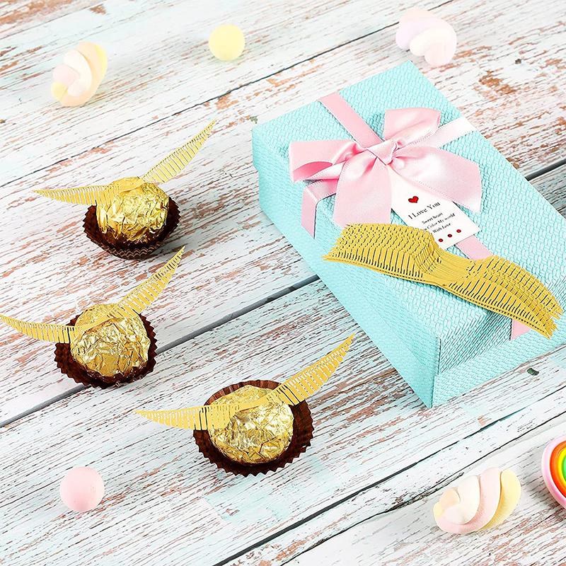 50Pcs Wizard Party Schokolade Dekoration Schokolade Höhlte Flügel Dekoration