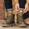 Neue Herren High-Top Wasserdichte Freizeitschuhe, Rutschfeste und Abriebfeste Arbeitsstiefel, Modische Outdoor-Arbeitsstiefel