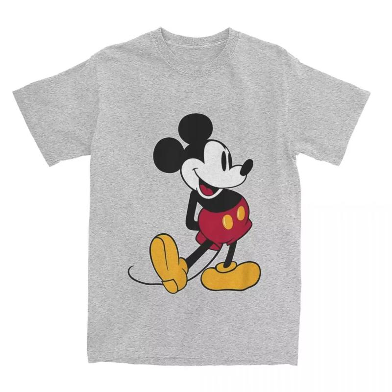 Micky Maus Cartoon Shirt Accessoires Herren Damen Reine Baumwolle Kreativ Kawaii T-Shirt Kurzarm Tops Alle Jahreszeiten