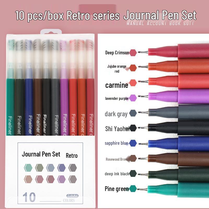 Set penne gel Morandi: Penne da Diario a 10 Colori per Studenti