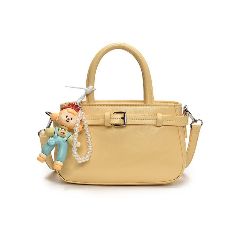 Fashion Small Crossbody Bag With Stitching Detail And Polyester Lining For Casual Outings