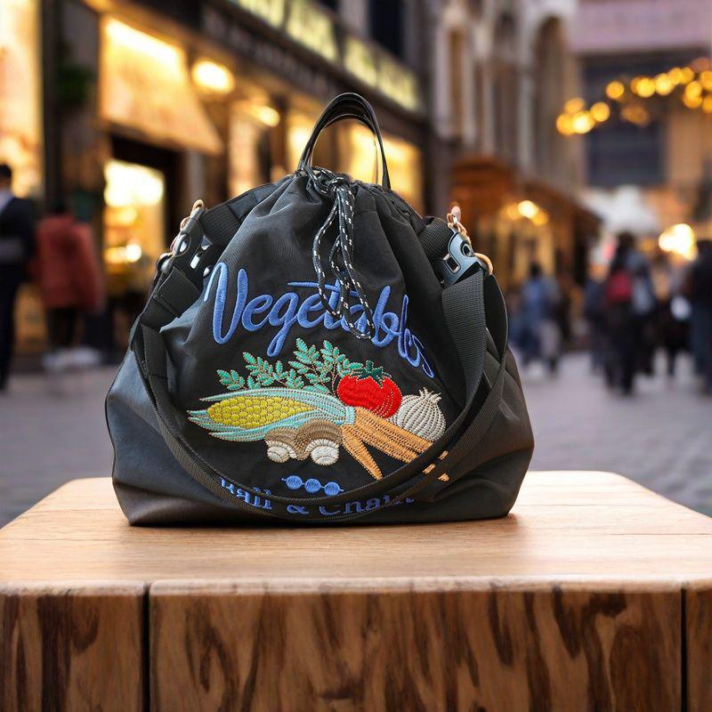 Cartoon Cute Embroidered Bento Handbag