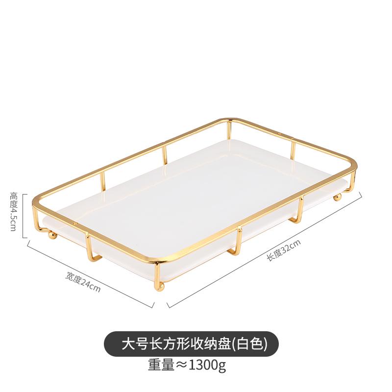 Wrought Iron Ceramic Plate Cake Pan Display Stand Dessert Plate Cake Pan Fruit Plates Decorative Frame Snack Tray Salad Bowl