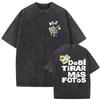 Vintage Washed Bad Bunny Debi Tirar Mas Fotos 2026 Graphic Tshirts Men Women Harajuku Hip Hop Loose ONeck Short Sleeve Tshirt