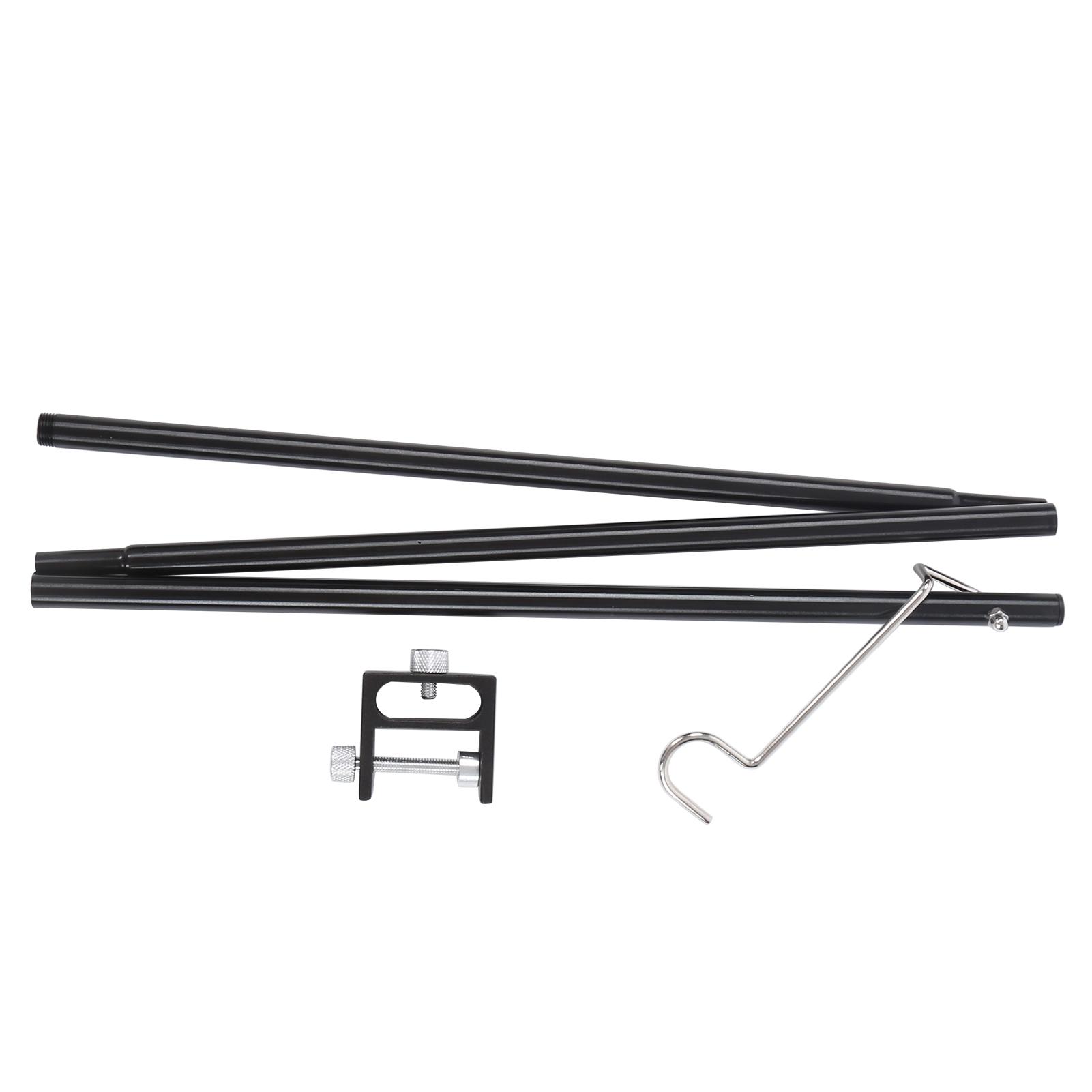 

Camping Lantern Stand Aluminum Alloy Foldable Single Hook Lamp Pole with Storage Bag for Camping