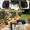 Large Capacity Grill Utensil Storage Bag Portable Foldable Oxford Cloth BBQ Tools Bag with Pockets for Camping and Hiking BBQ