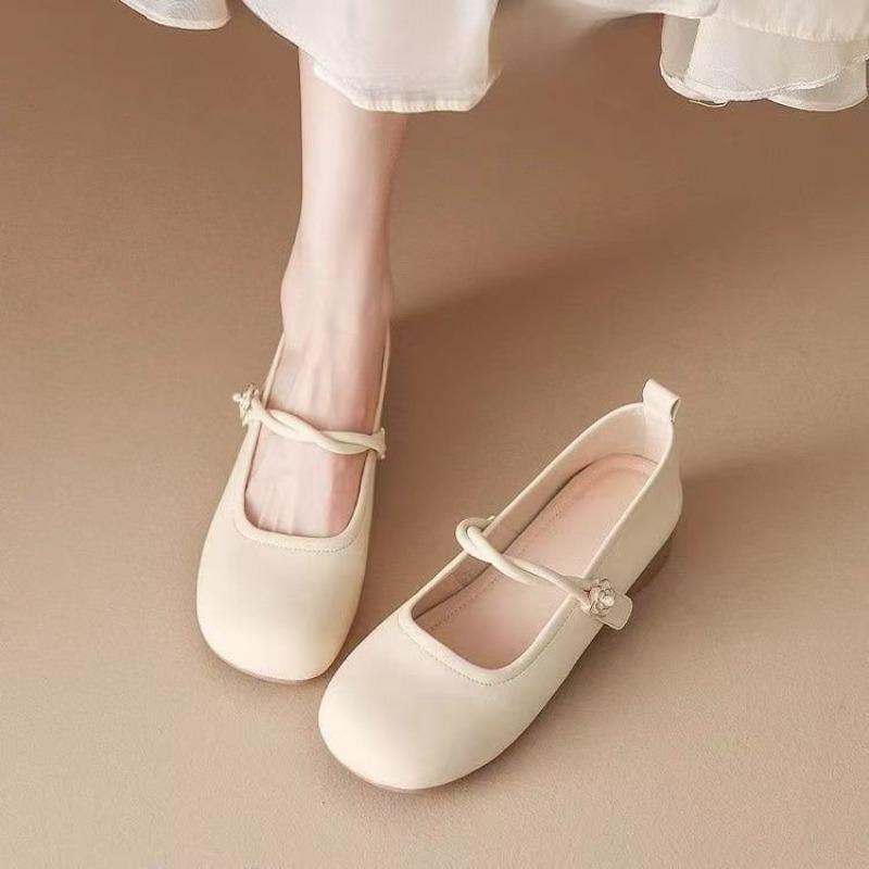 

Mary Jane women s shoes autumn new versatile grandma shoes with skirts gentle small leather shoes soft-soled single shoes 40