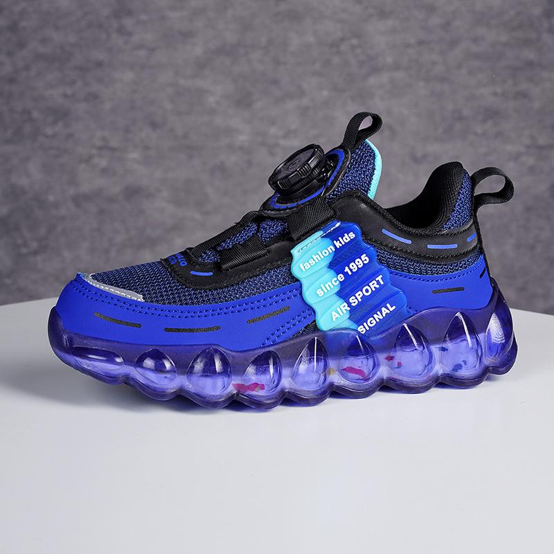 28-39 Children's Net Rotation Buttons Sports Shoes Boys Basketball Sports Shoes Girls Sports Shoes