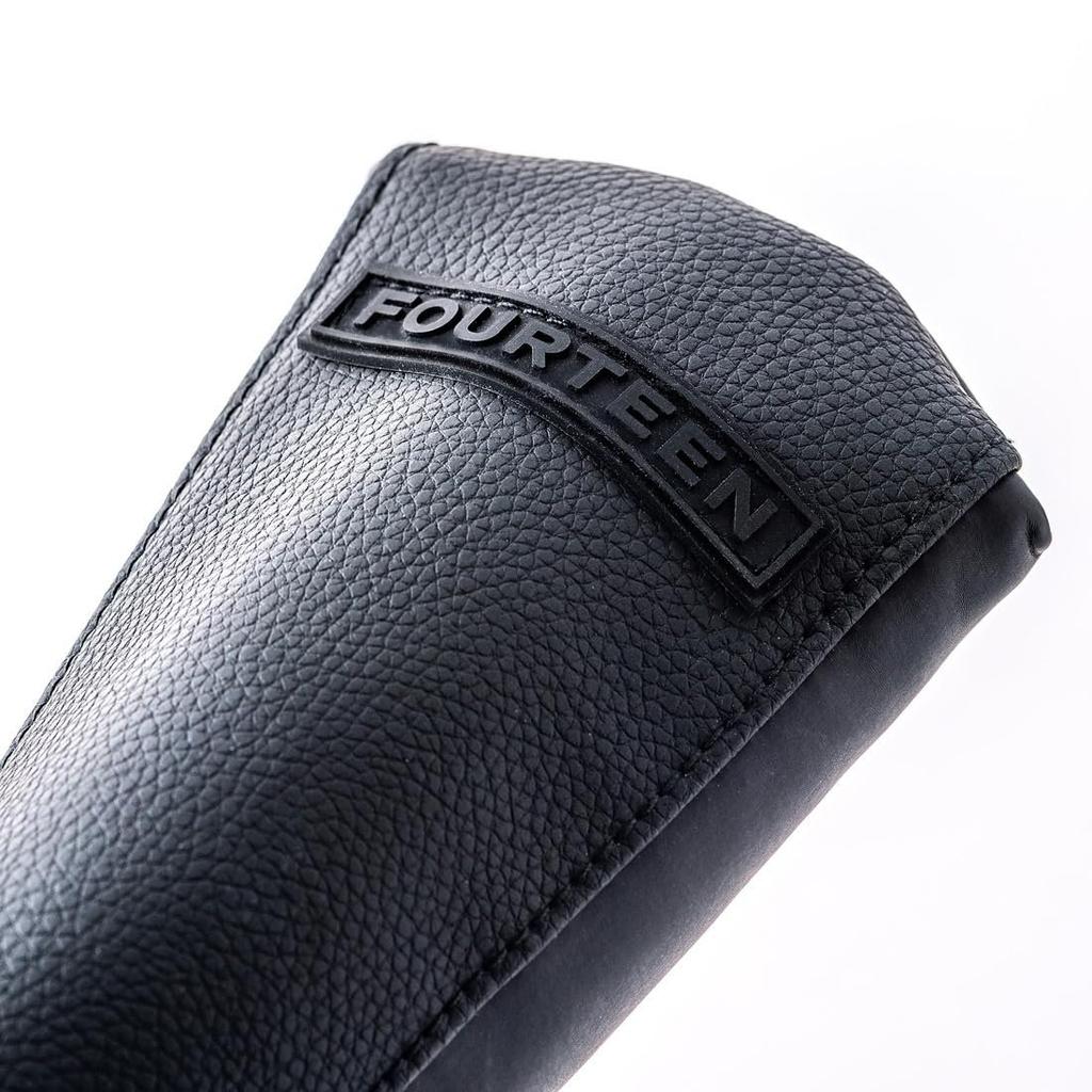 Fourteen Golf Putter Head Cover Blade Pin Type Black Synthetic Leather HC0511 Protective Club Cover