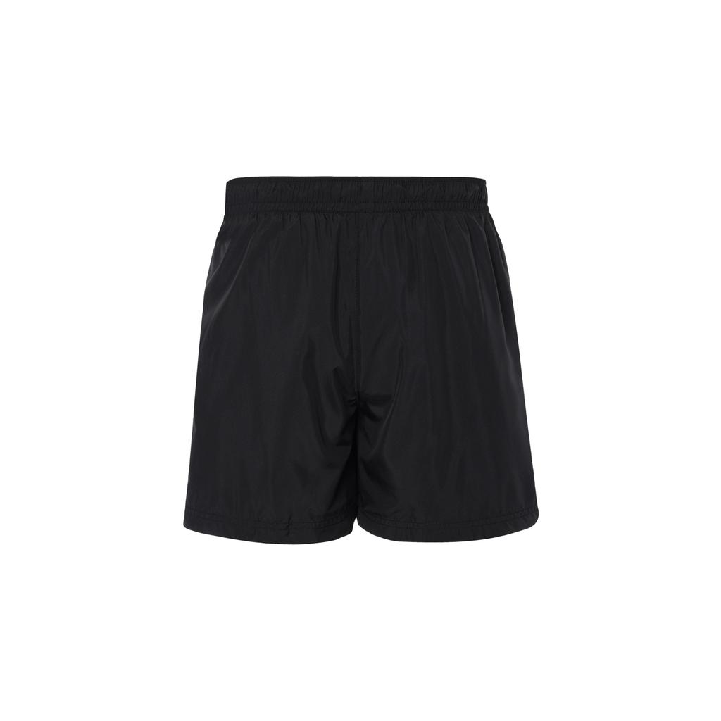 Nike Sportswear Mid-Rise Solid Color Lace-Up Casual Shorts Women Shorts Black White FV7558-010