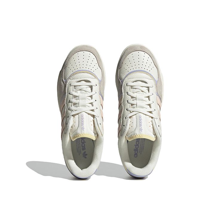 Adidas Originals Courtic Leather Comfortable Non-Slip Durable Lightweight Low-Top Skate Shoes Women sneaker White Pink Purple ID4076