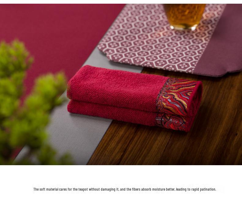 High-Grade Absorbent Tea Table Mat and Towel Set
