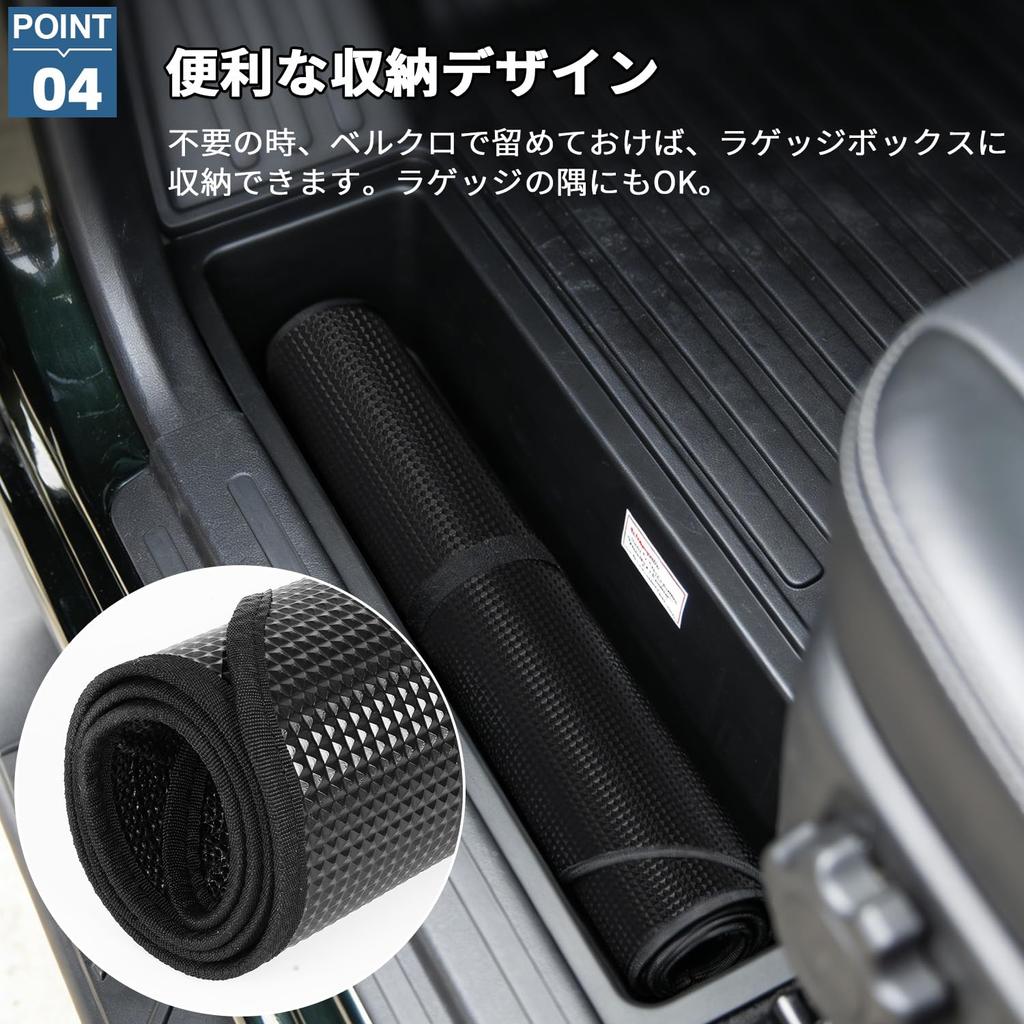 Tresbro [For New Jimny] Luggage Mat for JB64 JB74 Jimny Sierra - PVC Material, Stain Resistant, Scratch Resistant, Waterproof Mat, Double-Sided Anti-S