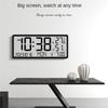 LCD Digital Alarm Clock With Temperature Sensor Desktop & Wall Mountable Manual & Automatic Display Adjustability Easy To Use -B