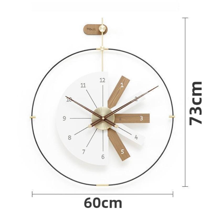 

Decorative Wall Clock Luxury Modern Wall Watch Nordic Aesthetic Living Room Clocks Silent Elegant Large Watches Home Decoration белый
