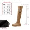 Women's Plus Size Over-the-Knee Slimming Knight Boots - Thick-Soled, Large Calf, Autumn/Winter