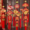 Red New Year Gold Hanging Ornament Chinese knot Felt Fu Character Door Hanging Large Luck Spring Festival Decoration