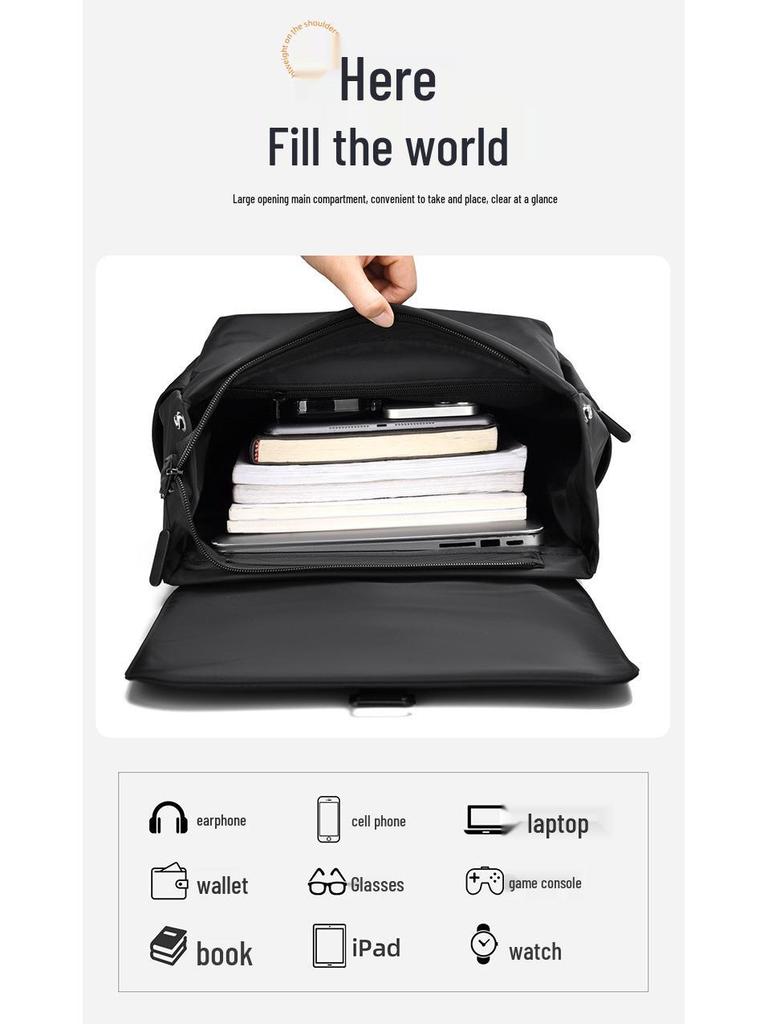 Men's Cross-Border High-Capacity Multifunctional Backpack, Attachable To Suitcase