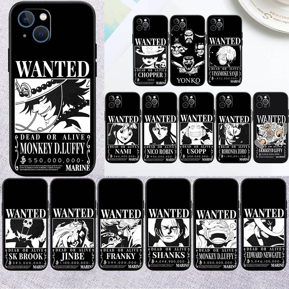 MH153 Wanted One Piece Phone Shell Case for iPhone 7 8 11 12 13 14 15 16 17 16E XS Pro Max XR X SE Air