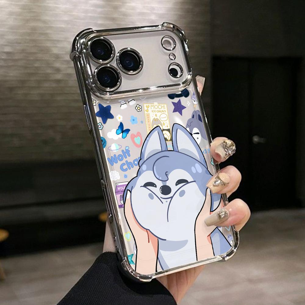 Cartoon K-Kids Strays Phone Case for iPhone 17 Air 16 15 14 Plus 13 12 11 Pro Max X Xs XR 8 e Anti-drop Transparent Soft Cover