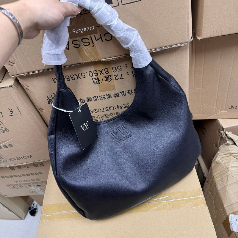 

Genuine Korea Order ~ Sell 1000 + Leak-Picking Full-grain Leather Underarm Bag Shoulder Bag All-Match Large Tote Bag Women Tail Goods Black Default Flaw