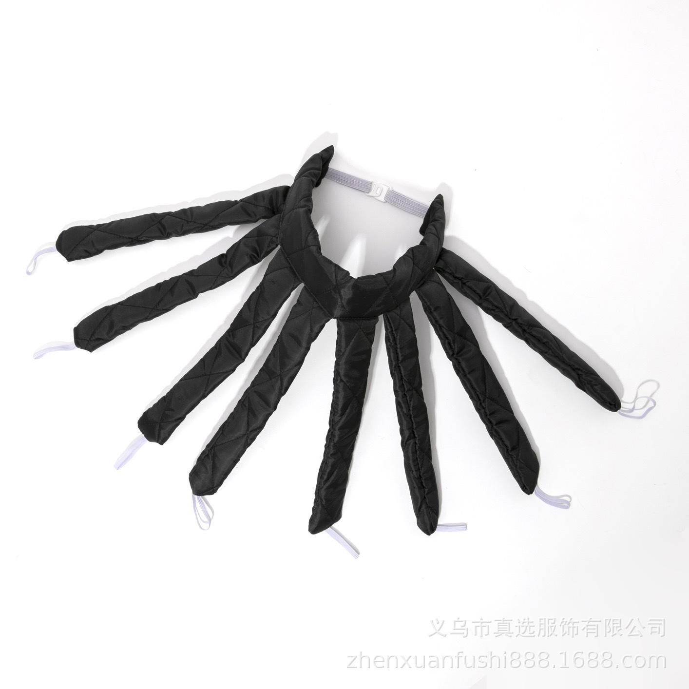

No heat curling iron Octopus curling hair artifact Sponge Lazy curling iron Big waves do not hurt hair чёрный