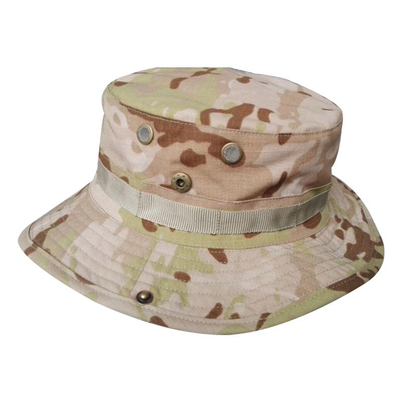 Herren Camouflage Sonnenschutz Fischerhut - Outdoor Angelhut mit runder Krempe