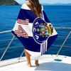 Fc Space Emblem Printed Beach Towel, Super Soft Microfiber, Perfect Gift Birthday, for Pool, Beach, Travel, for family and friends