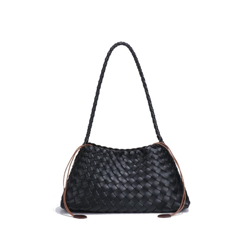 Women's Bags Fashion Hand-woven Bags Portable Vegetable Baskets Shoulder Bags Personalized Crescent Bags